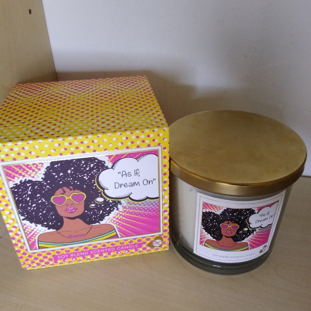 Pop Art Soy Blend Candle 14oz "As If Dream on!"